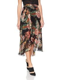 The Kooples Floral Lurex Skirt at Amazon